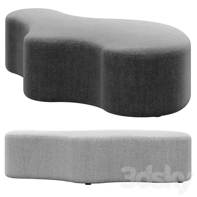 Clarkson Ottoman “B” by Huniford 3DModel Clarkson Ottoman “B” by Huniford 3DModel