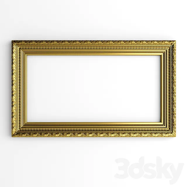 Classic baguette 3D Model Classic baguette 3D Model