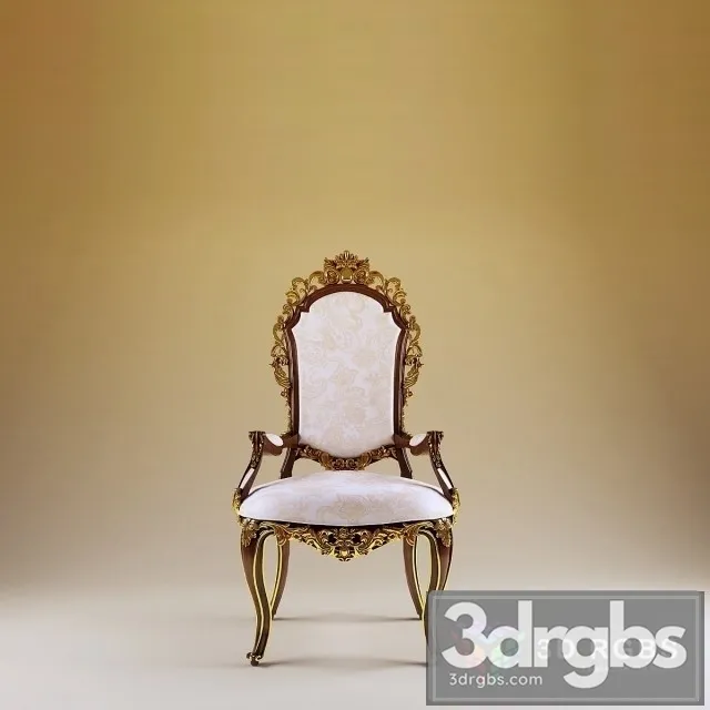 Classic Baroque Chair 3D Model Download Classic Baroque Chair 3D Model Download