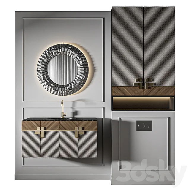 Classic Bathroom 05 3D Model Classic Bathroom 05 3D Model