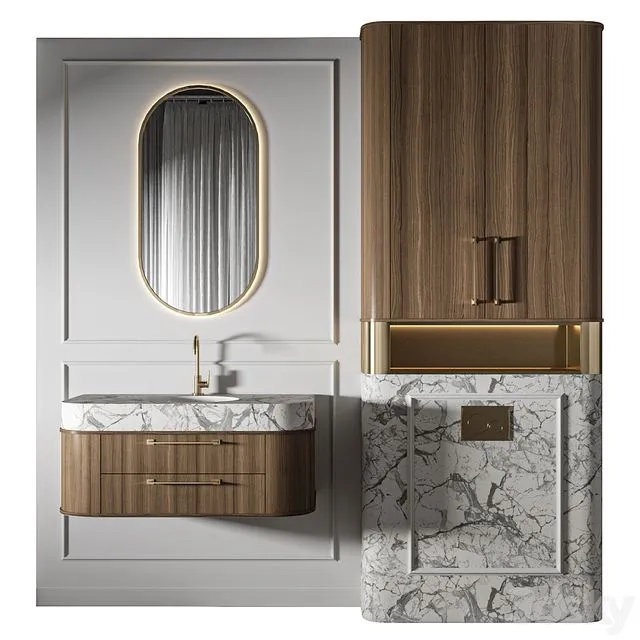 Classic Bathroom 06 3D Model Classic Bathroom 06 3D Model