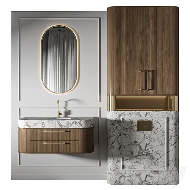 Classic Bathroom 06 3D Model Classic Bathroom 06 3D Model