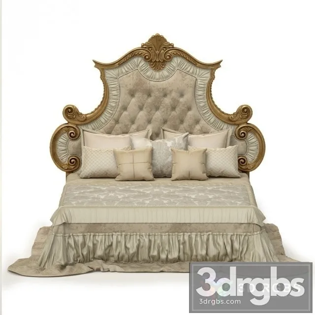 Classic Bed 02 3D Model Download Classic Bed 02 3D Model Download