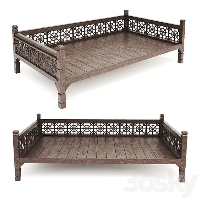 Classic bed 3D Model