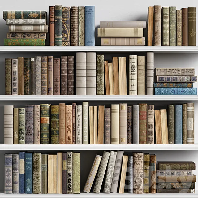 Classic Books 02 3DModel