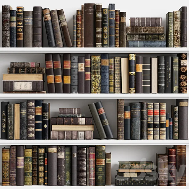 Classic Books 12 3D Model