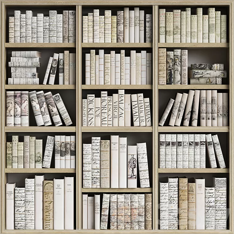 Classic Books 33 3D Model Free Download