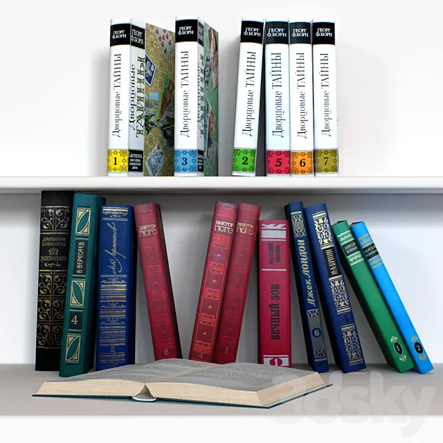 Classic Books 3DModel