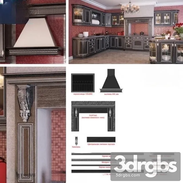 Classic Cabinet Door Set 03 3D Model Download Classic Cabinet Door Set 03 3D Model Download