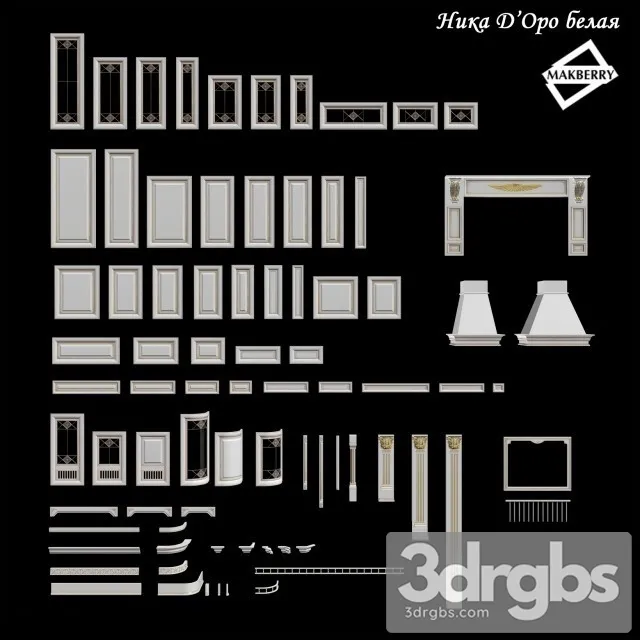 Classic Cabinet Door Set 06 3D Model Download Classic Cabinet Door Set 06 3D Model Download