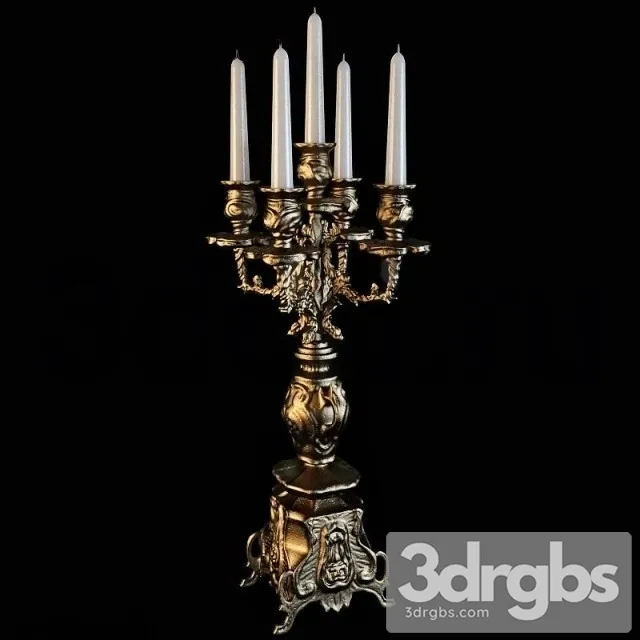 Classic Candlesticks 3D Model Download