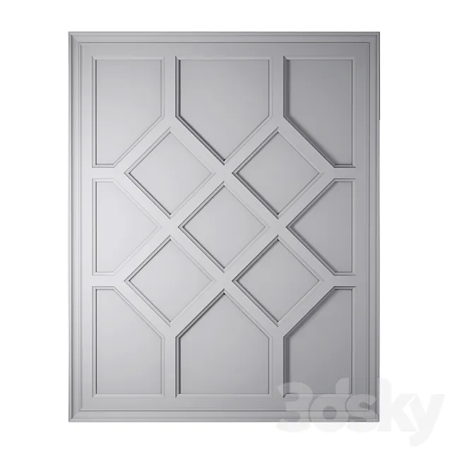 Classic ceiling 3D Model Classic ceiling 3D Model