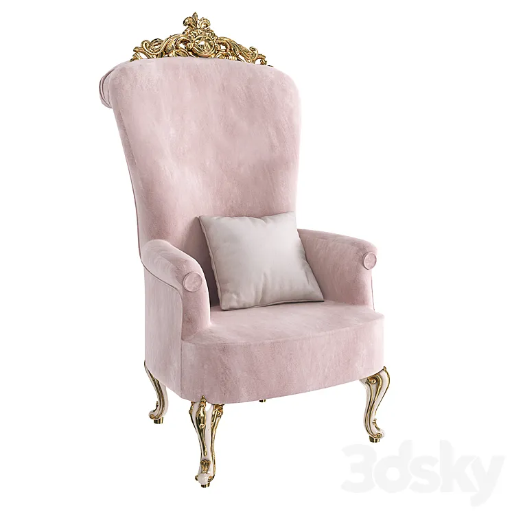 Classic chair Alberto & Mario Ghezzani Sophia 3D Model Free Download