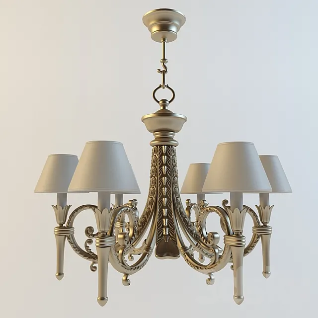 Classic chandelier 2 3D Model Classic chandelier 2 3D Model