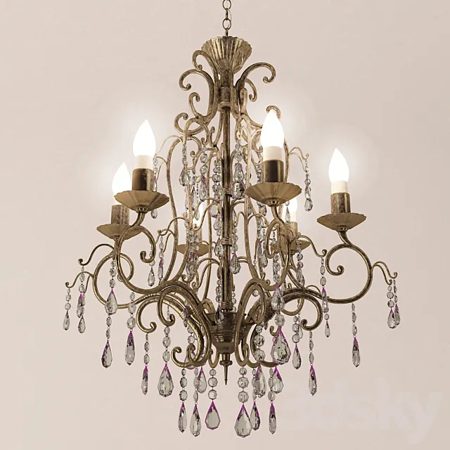 Classic Chandelier 3D Model Classic Chandelier 3D Model