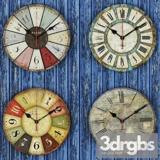 Classic Clock 17 3D Model Download