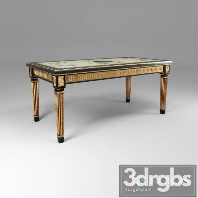 Classic Coffe Table 3D Model Download