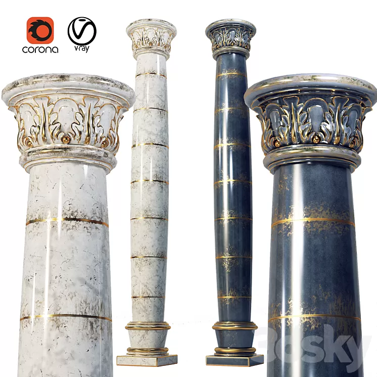 classic column 03 3D Model classic column 03 3D Model
