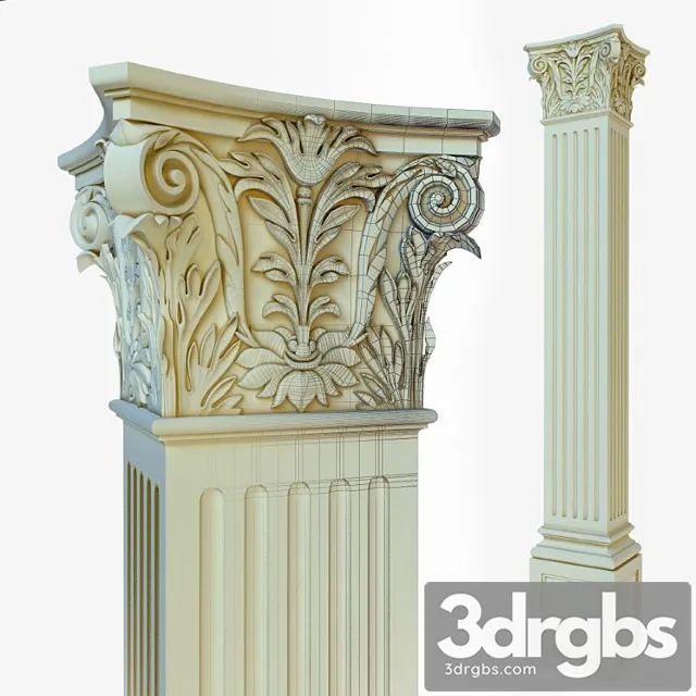 Classic Column 2 3D Model Download Classic Column 2 3D Model Download