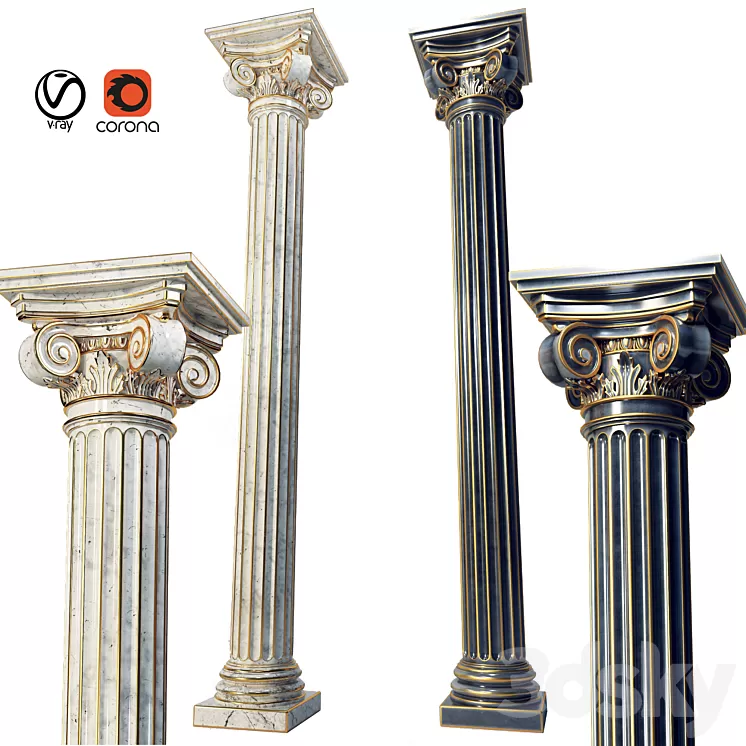 classic column 3D Model classic column 3D Model