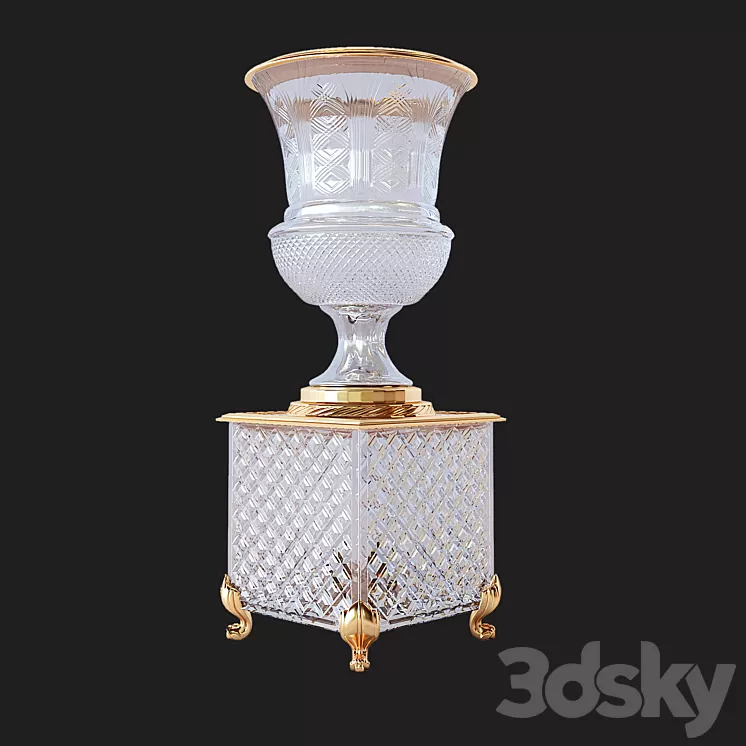 Classic crystal bonbonniere 3D Model