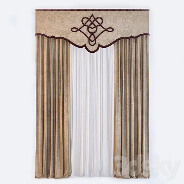 Classic curtain 3DModel