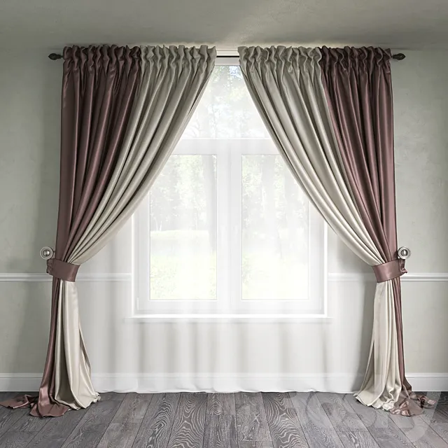 classic curtains 3DModel