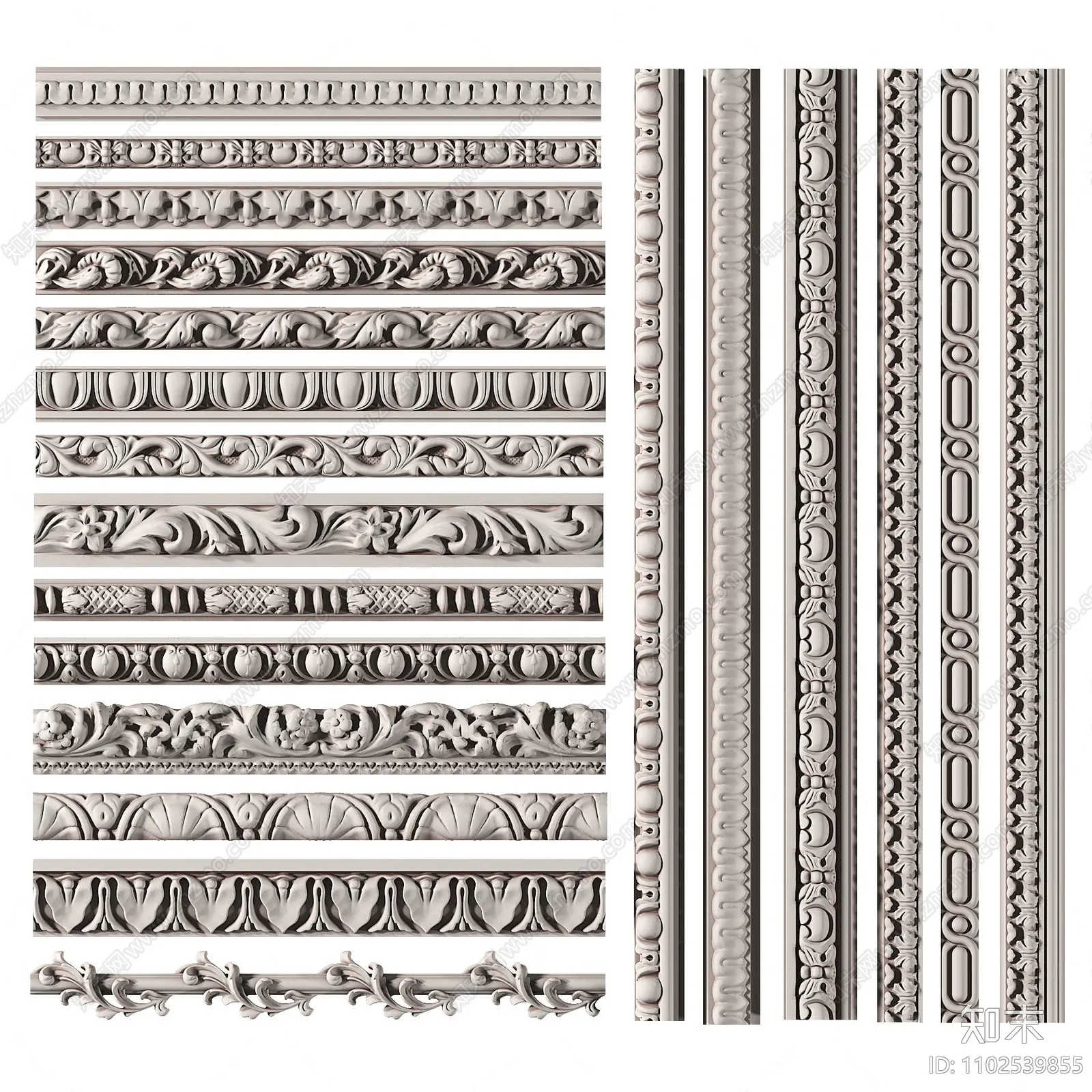 Classic Detail 3D Models – Plaster 3D – 001 Classic Detail 3D Models – Plaster 3D – 001