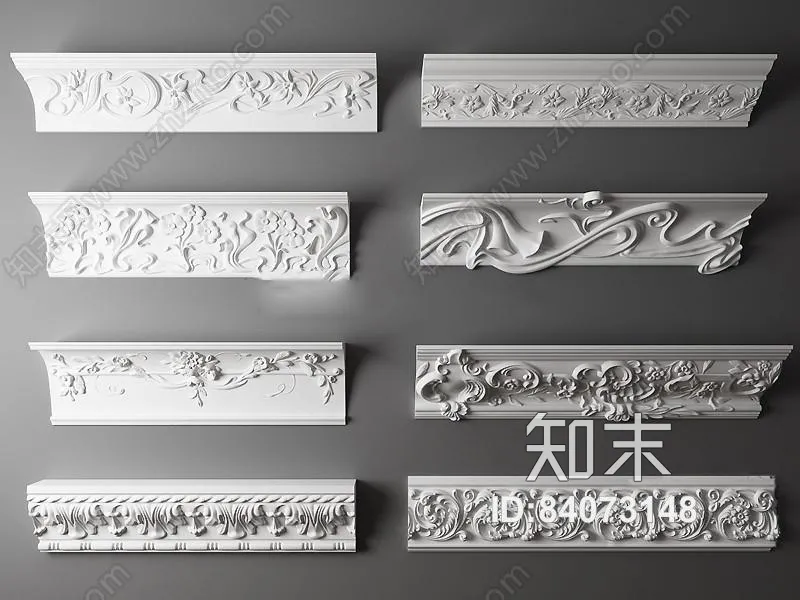 Classic Detail 3D Models – Plaster 3D – 011 Classic Detail 3D Models – Plaster 3D – 011