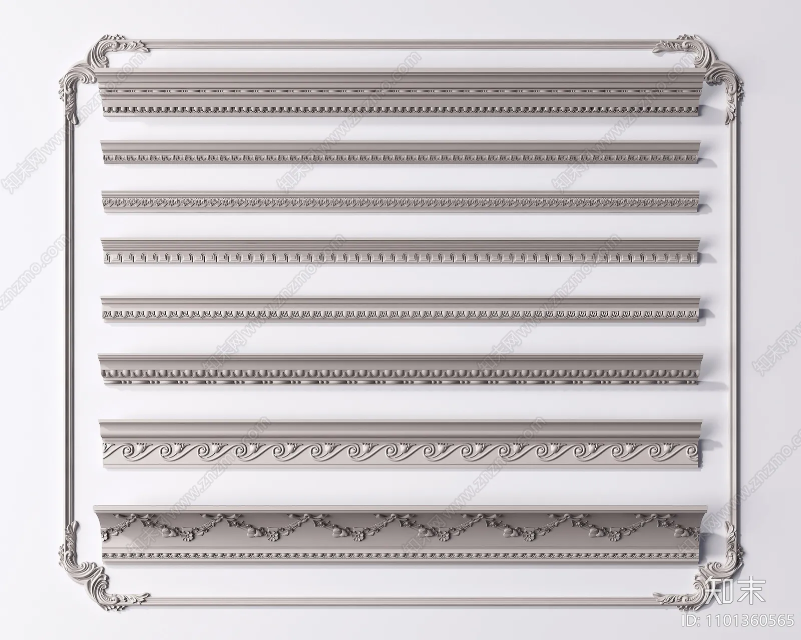 Classic Detail 3D Models – Plaster 3D – 012 Classic Detail 3D Models – Plaster 3D – 012