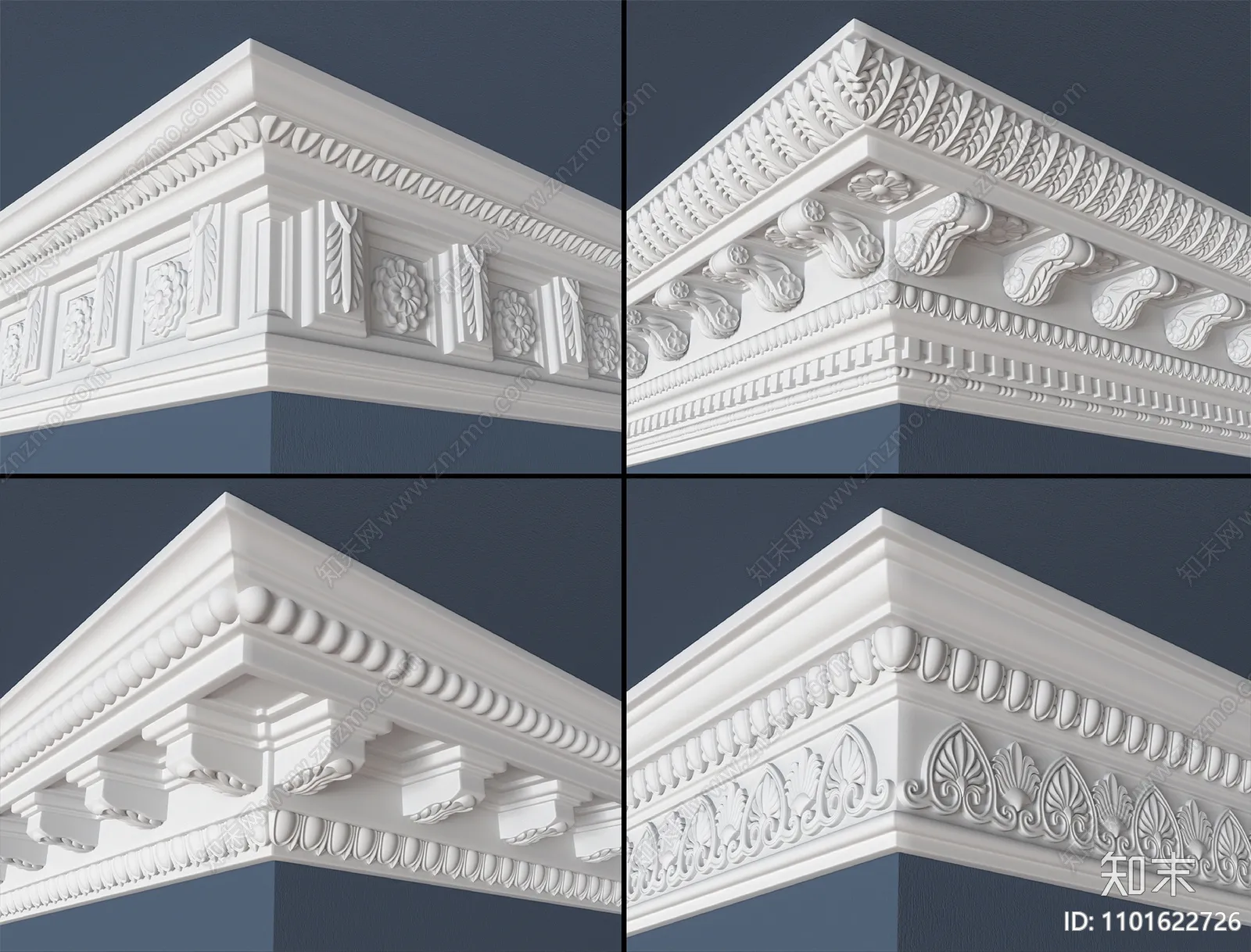 Classic Detail 3D Models – Plaster 3D – 020 Classic Detail 3D Models – Plaster 3D – 020