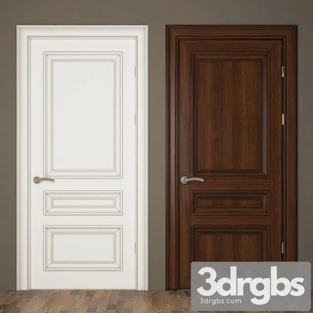 Classic Door 04 3D Model Download