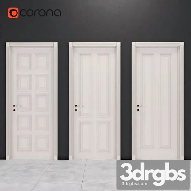 Classic door 1 3D Model Download