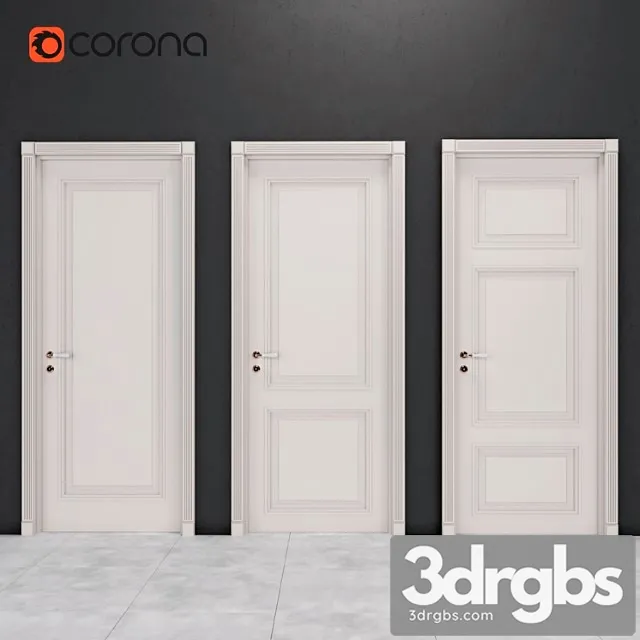 Classic door 6 3D Model Download