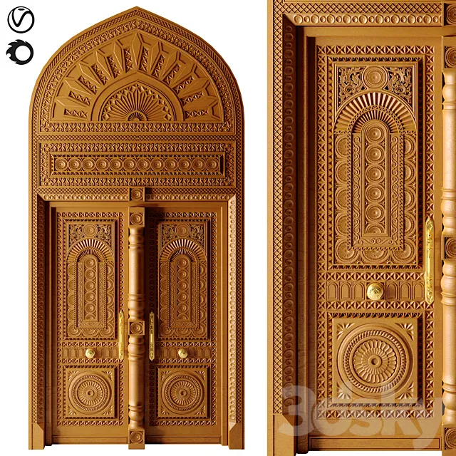 Classic Door N02 3D Model