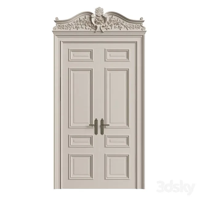 Classic Doors 07 3D Model Classic Doors 07 3D Model