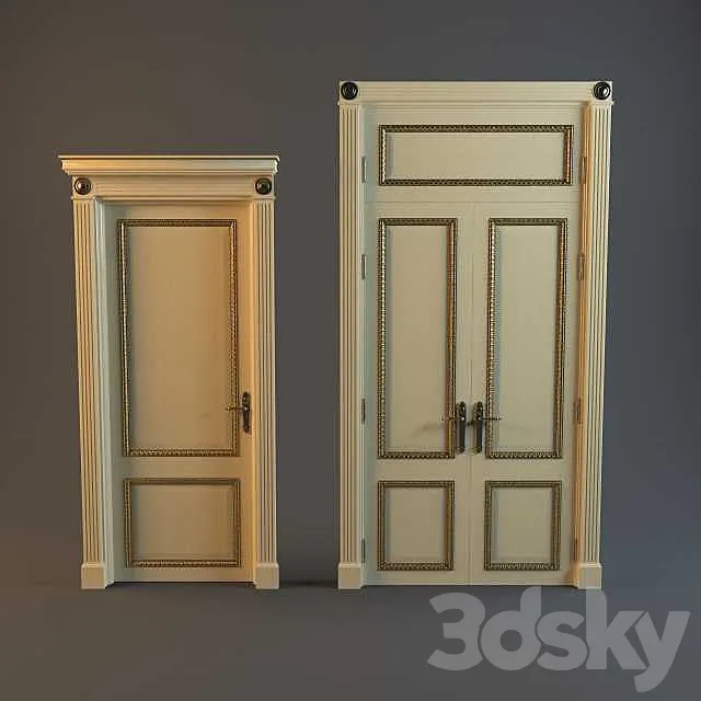 Classic doors 3DModel