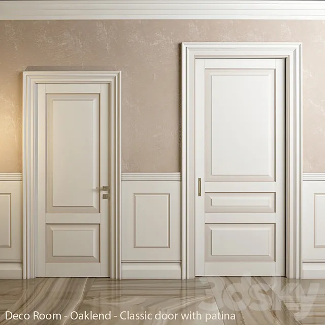 Classic doors and panels – Deco Room – Oaklend 3DModel