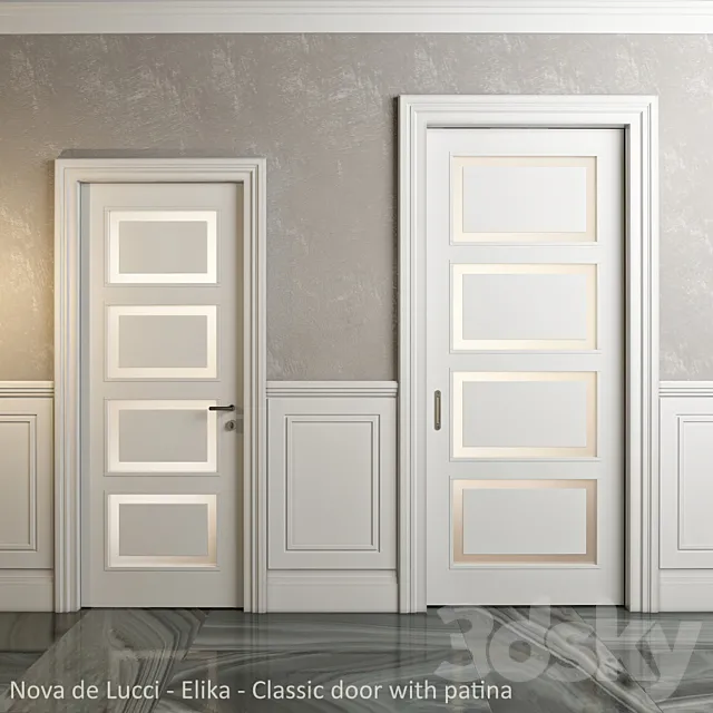 Classic doors and panels – Nova de Lucci – Elika 3D Model