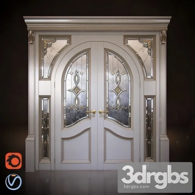 Classic Doors Arch 3D Model Download