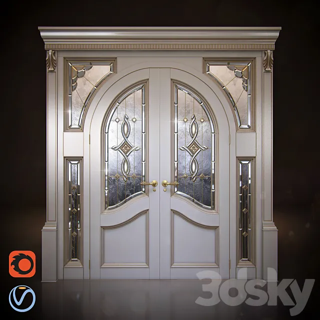 Classic doors – arch 3DModel
