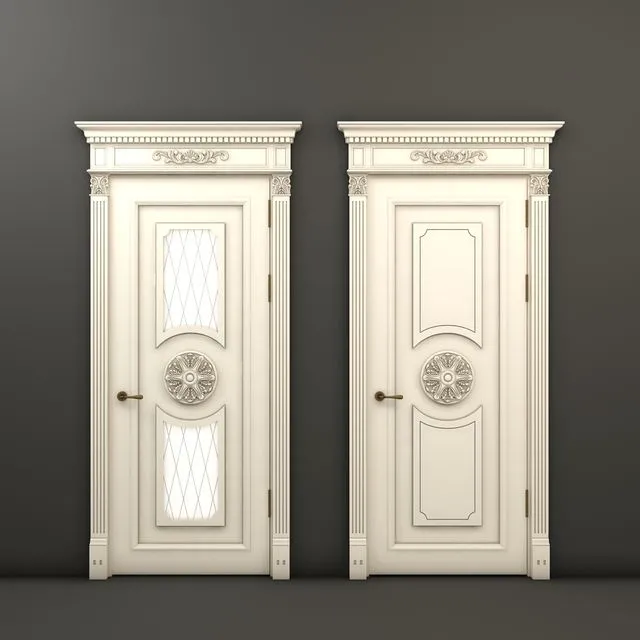 Classic doors of Raphael 8 and Raphael 9 3D Model