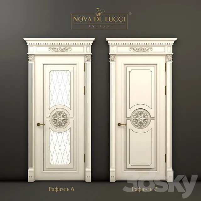 Classic doors Rafael 6 and Raphael 7 3D Model