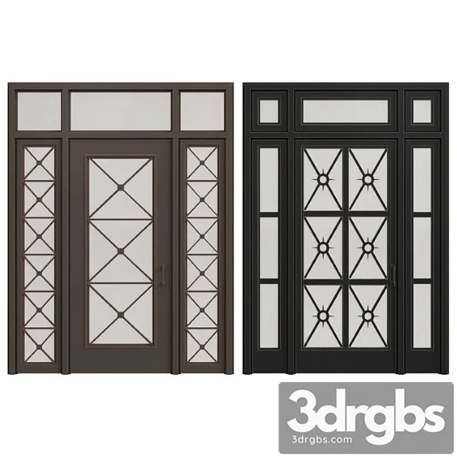 Classic entrance doors 3D Model Download
