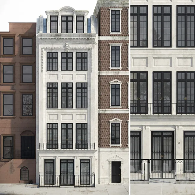 Classic facade 3D Model