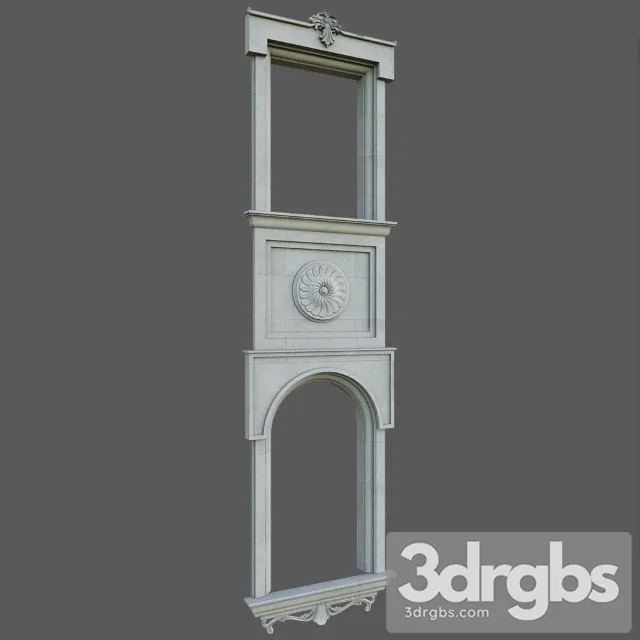 Classic Facade Decoration 3D Model Download