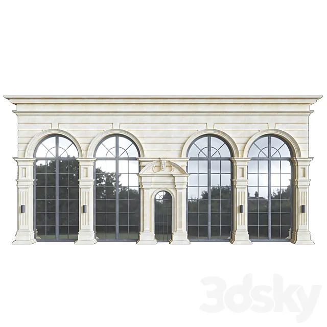 Classic Facade Element 3DModel