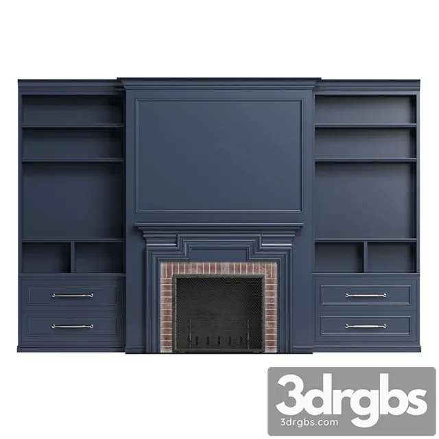 Classic fireplace 3 3D Model Download