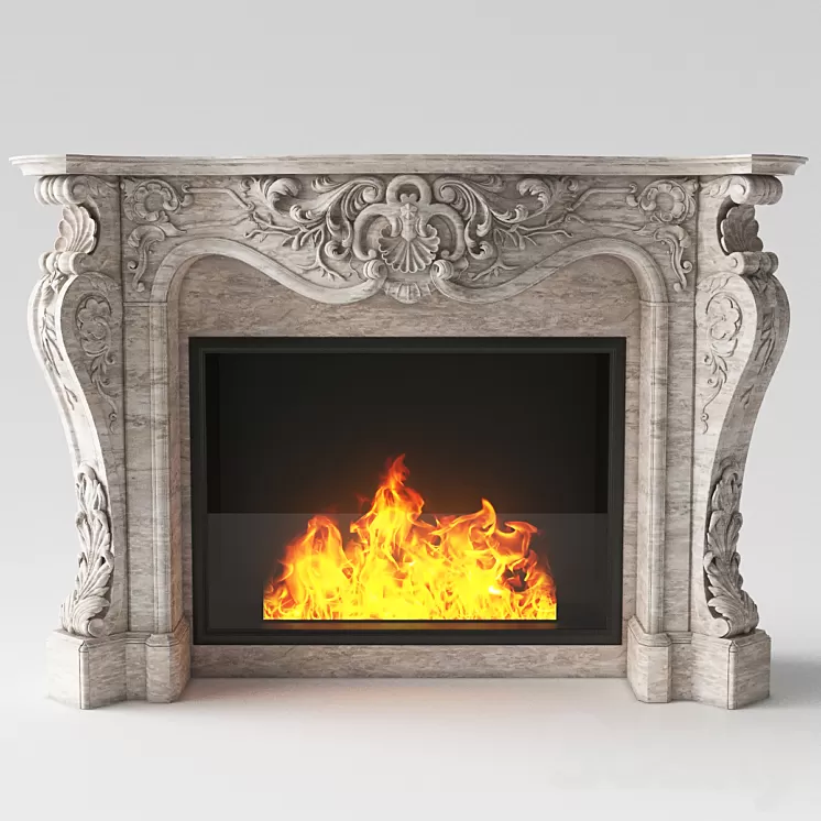 Classic Fireplace 3D Model