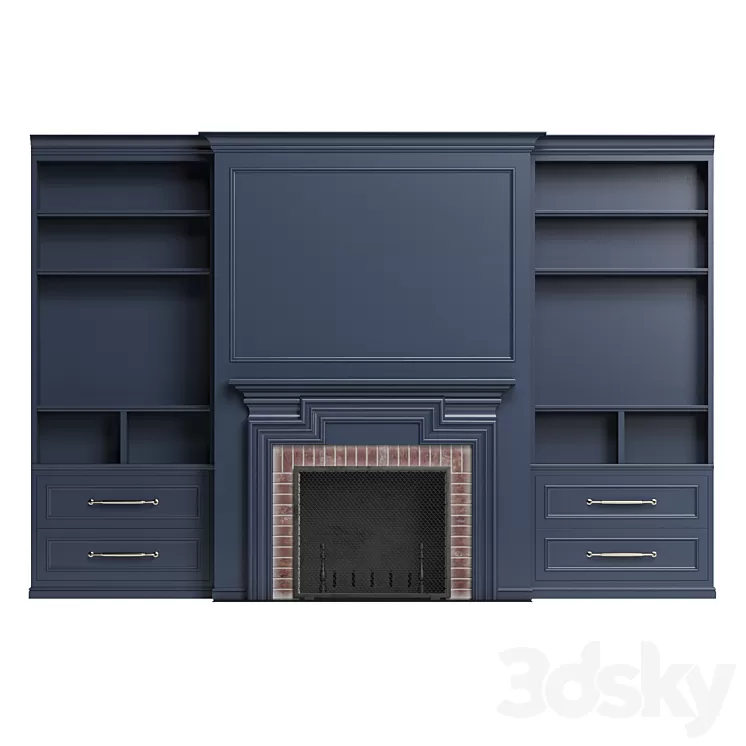 Classic fireplace 3D Model